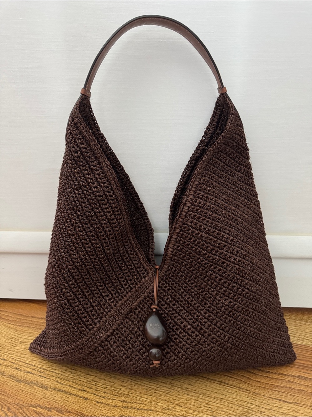 The Large Origami in Brown Handwoven Fique